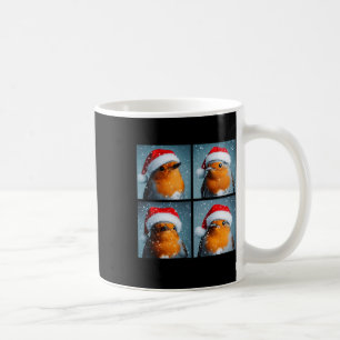 Santa Robin RedbrustWinter Bird Fotografie Chri Kaffeetasse