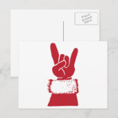 Santa Rocks! Feiertagspostkarte (Vorne/Hinten)