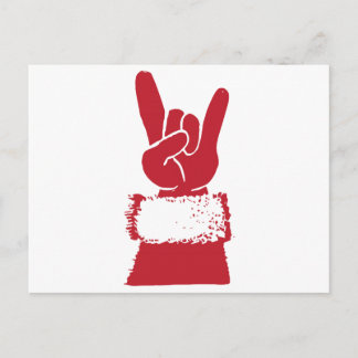 Santa Rocks! Feiertagspostkarte