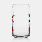 Santa Rocks! Funny Santa Claus spielt Gitarre Dosenglas (Links)