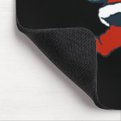 Santa Roller Skating Spaß Weihnachten Skater Kinde Mousepad (Ecke)