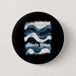 Santa Rosa Beach Fl Florida Vintage Surfen Ozean  Button