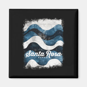 Santa Rosa Beach Fl Florida Vintage Surfen Ozean Magnet