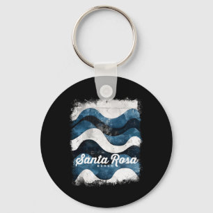 Santa Rosa Beach Fl Florida Vintage Surfen Ozean Schlüsselanhänger