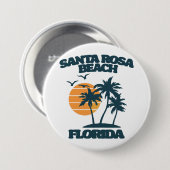 Santa Rosa Beach Florida Button (Vorne & Hinten)