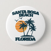 Santa Rosa Beach Florida Button (Vorderseite)