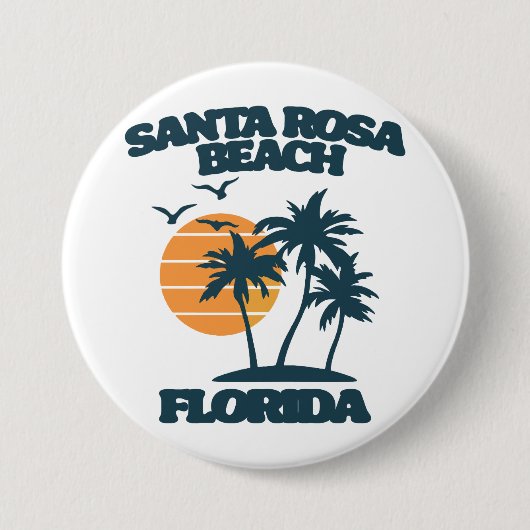 Santa Rosa Beach Florida Button (Vorderseite)