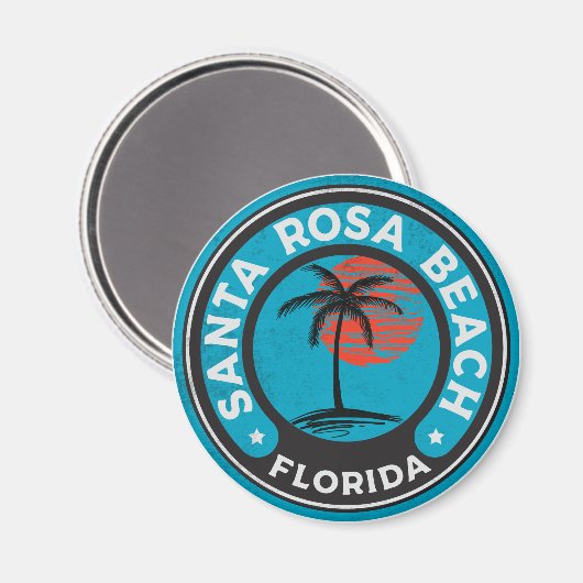 Santa Rosa Beach Florida Emerald Coast Panhandle Magnet (Vorderseite/Rückseite)