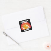 Santa Rosa Beach, Florida Quadratischer Aufkleber (Umschlag)