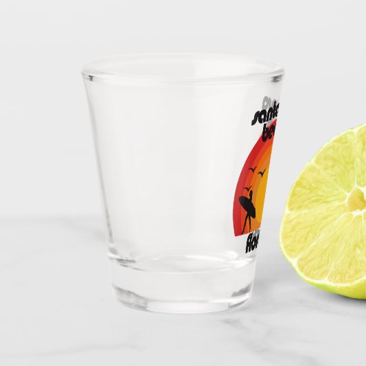 Santa Rosa Beach, Florida Schnapsglas (Links)