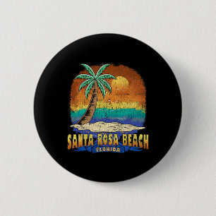 Santa Rosa Beach Florida Vintag bekümmert Souven Button