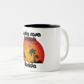 Santa Rosa Beach, Florida Zweifarbige Tasse (VorderseiteRechts)