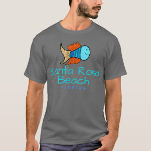 Santa Rosa Beach , Fun Fish Florida Beach T-Shirt