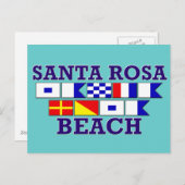 Santa Rosa Beach Postcard Postkarte (Vorne/Hinten)