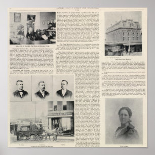 Santa Rosa Büros Minnie Coulter, Kalifornien Poster
