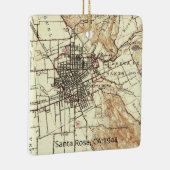 Santa Rosa CA 1944 Karte Keramikornament (Rechts)