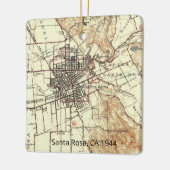 Santa Rosa CA 1944 Karte Keramikornament (Links)