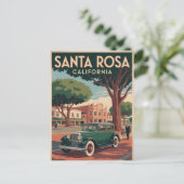 Santa Rosa California Feiertagspostkarte (Stehend Vorderseite)