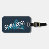 Santa Rosa California Gepäckanhänger (Vorderseite horizontal)