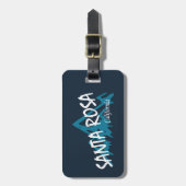 Santa Rosa California Gepäckanhänger (Vorderseite vertikal)