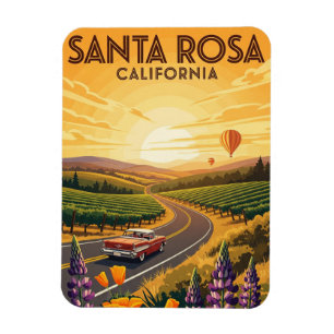Santa Rosa California Travel Magnet