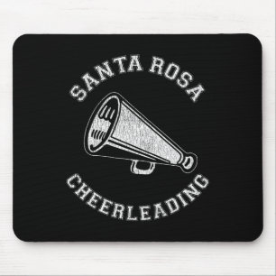Santa Rosa Cheer Distressed Retro 90er Cheerleader Mousepad