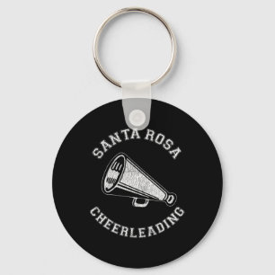 Santa Rosa Cheer Distressed Retro 90er Cheerleader Schlüsselanhänger