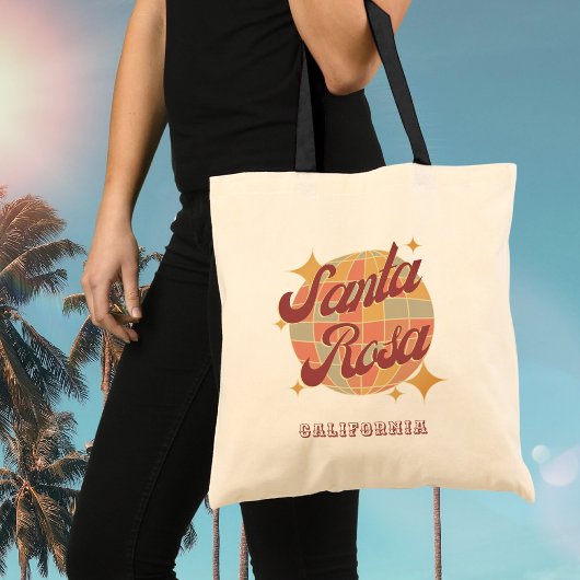 Santa Rosa City California Retro Vintag Tragetasche
