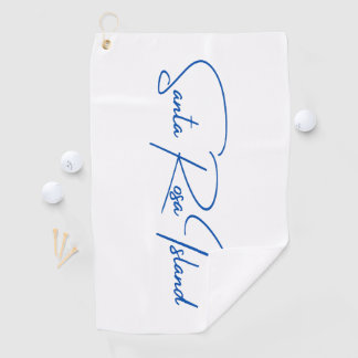 Santa Rosa Island Golf Handtuch Blue Logo