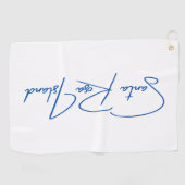 Santa Rosa Island Golf Handtuch Blue Logo (Horizontal)