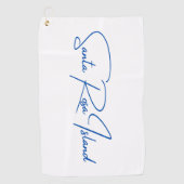 Santa Rosa Island Golf Handtuch Blue Logo (Vorderseite)