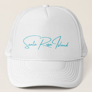 Santa Rosa Island Hat Aqua Logo Truckerkappe