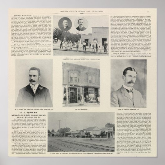 Santa Rosa, Kalifornien 2 Poster (Vorne)