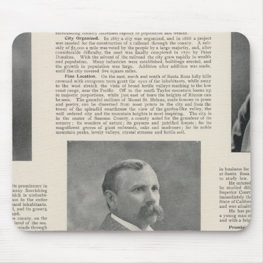 Santa Rosa, Kalifornien 4 Mousepad (Vorne)