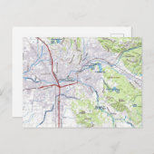 Santa Rosa, Kalifornien Karte (Vorne/Hinten)