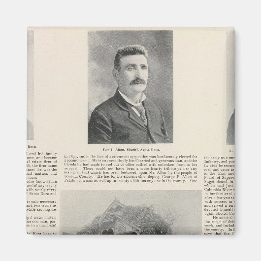 Santa Rosa, Kalifornien Magnet (Vorne)