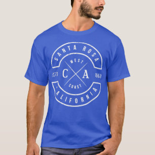 Santa Rosa Kalifornien T Vintage Emblem Souvenirs T-Shirt