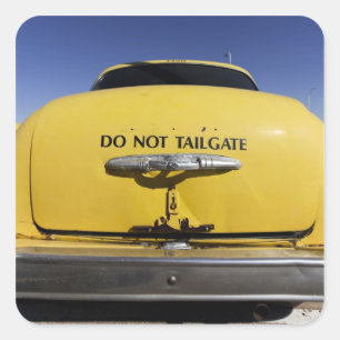 Santa Rosa, New Mexiko, Vereinigte Staaten. Altes Quadratischer Aufkleber