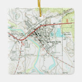 Santa Rosa NM Vintag Topo Keramikornament (Vorderseite)