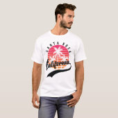 Santa Rosa, Retro Sunset Men White T - Shirt (Vorne ganz)