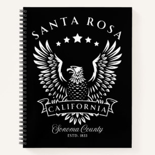 Santa Rosa Sonoma County Kalifornien Vintage Adler Notizblock