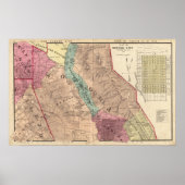 Santa Rosa, Vallejo und Sonoma Townships Poster (Vorne)