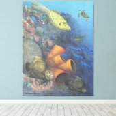 Santa Rosa Wall 2 Kunstgewerbelte Canvas Print Leinwanddruck (Insitu (Holzboden))