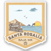 Santa Rosalia Baja California Sur Mexiko Aufkleber (Vorderseite)