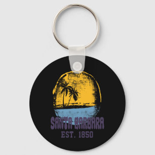 Santa Rra Kalifornien Retro Surfer Vintage Strand Schlüsselanhänger