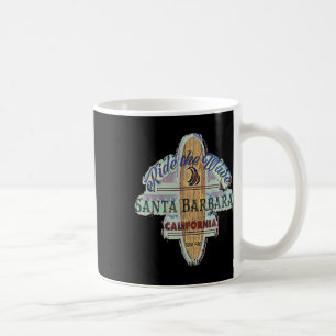 Santa Rra Surfen Distressed Vintage Retro Surfbret Kaffeetasse