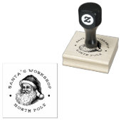 Santa Rücksendeadresse Gummistempel (Stempel)