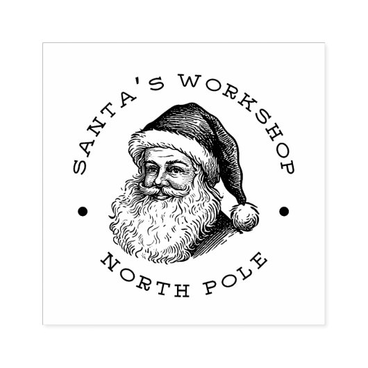Santa Rücksendeadresse Gummistempel (Prägung)