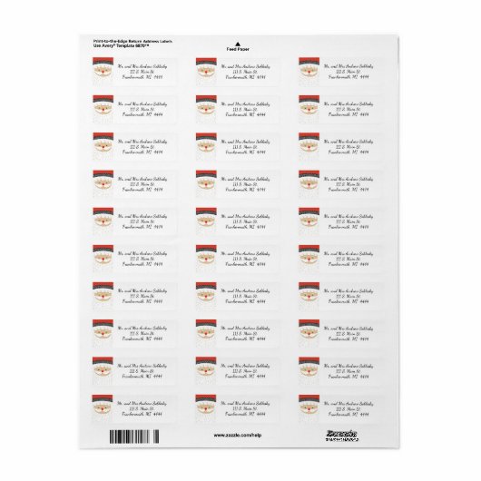 Santa Rücksendeadresse Labe (Vorne)