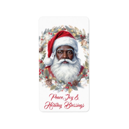 Santa Rücksendeetikett Adressaufkleber (Vorne)